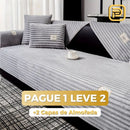 [LEVE 2 PAGUE 1] Capa de Sofá Monna Impermeável em Algodão Egípcio e Chenille + BRINDES: 2 Capas Para Almofdada