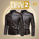 [PAGUE 1 LEVE 2] Jaqueta Masculina Zavelle em Couro Legítimo