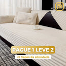 [LEVE 2 PAGUE 1] Capa de Sofá Monna Impermeável em Algodão Egípcio e Chenille + BRINDES: 2 Capas Para Almofdada