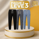 [PAGUE 2 LEVE 3] Kit Calça Tramonti Masculina Premium em Algodão Peruano com Seda Gelo