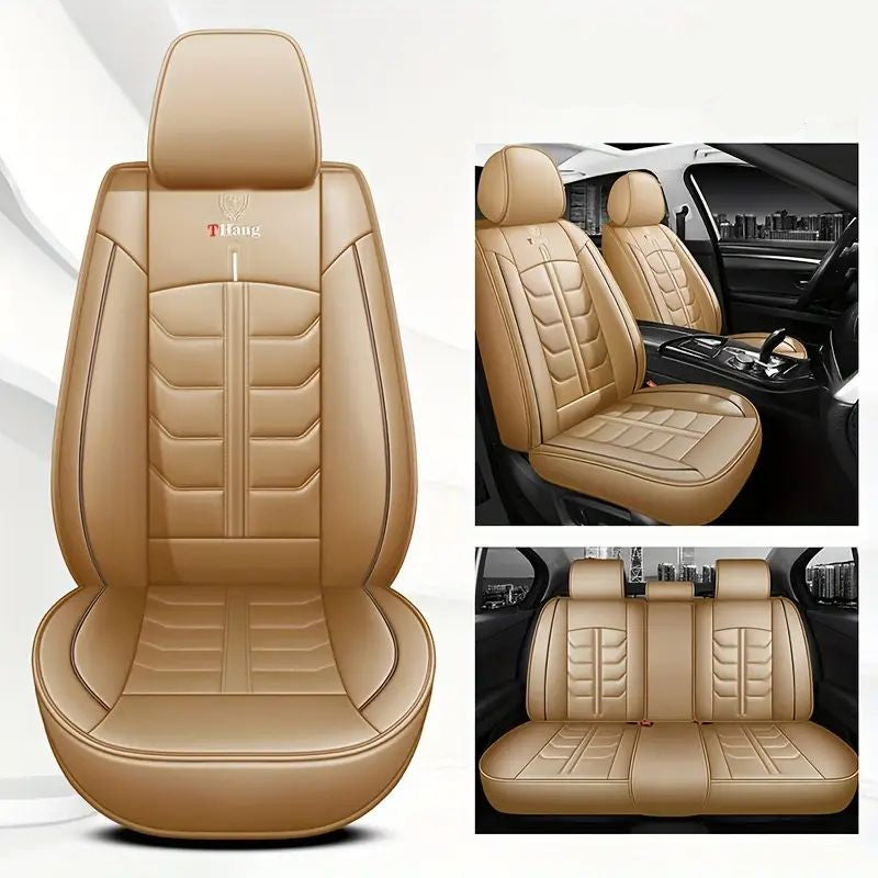 Kit Capa Para Banco de Carro em Couro Legítimo Universal Decision + BRINDES: Tapetes Automotivos