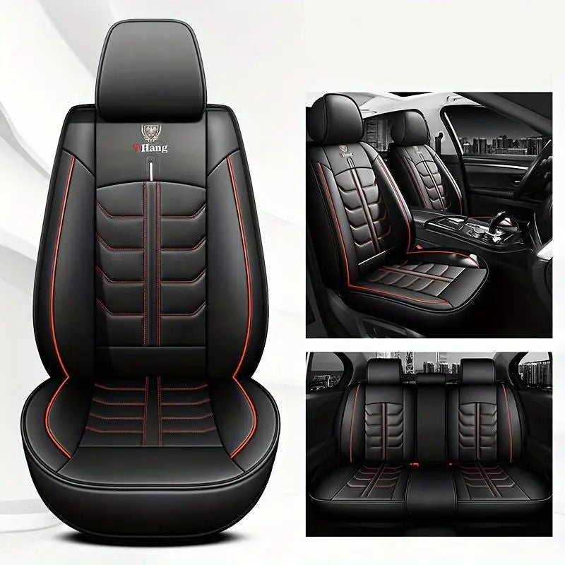 Kit Capa Para Banco de Carro em Couro Legítimo Universal Decision + BRINDES: Tapetes Automotivos