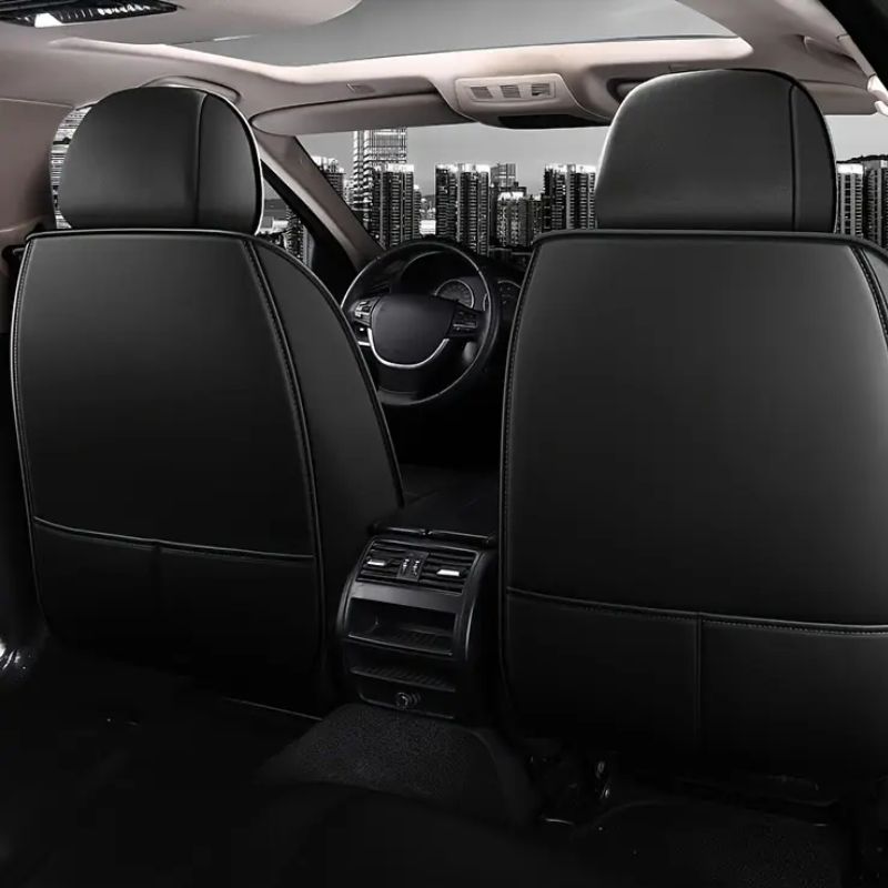 Kit Capa Para Banco de Carro em Couro Legítimo Universal Decision + BRINDES: Tapetes Automotivos