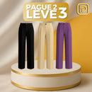 [PAGUE 2 LEVE 3] Calça Social Feminina Monna em Algodão Peruano e Seda Gelo (A Mais Quentinha de 2025!)