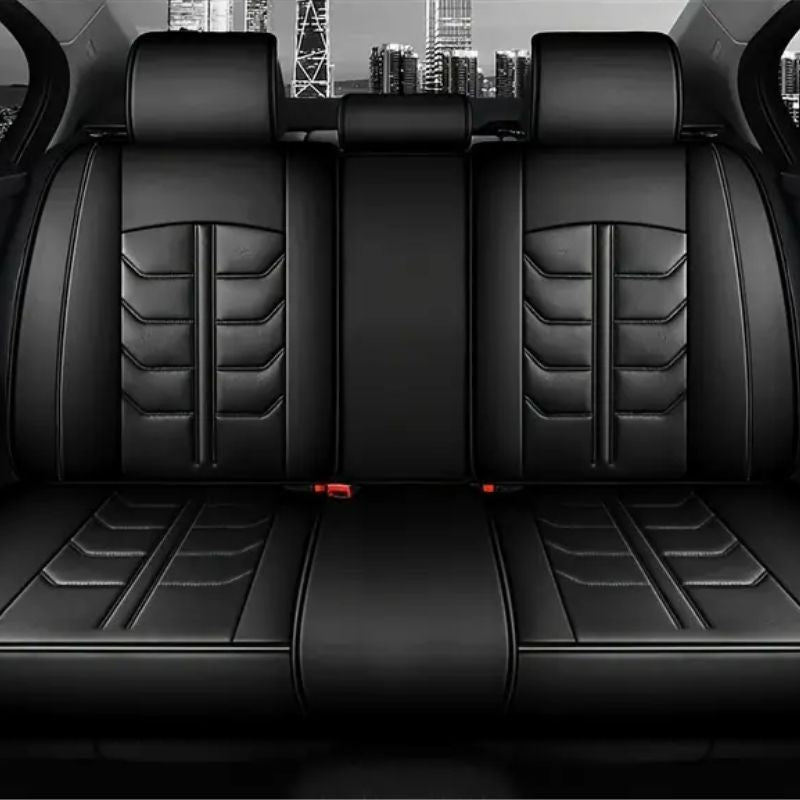 Kit Capa Para Banco de Carro em Couro Legítimo Universal Decision + BRINDES: Tapetes Automotivos