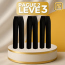 [PAGUE 2 LEVE 3] Calça Social Feminina Monna em Algodão Peruano e Seda Gelo (A Mais Quentinha de 2025!)