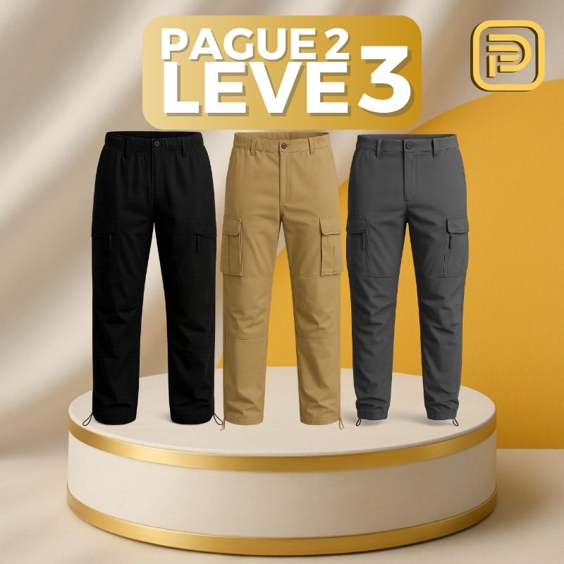 [PAGUE 2 LEVE 3] Kit Calça Masculina Zermatt em Seda Gelo com Algodão Egípcio