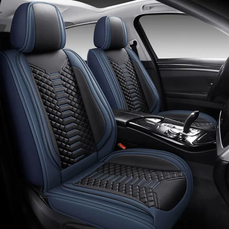 Kit Capa Para Banco de Carro em Couro Legítimo Universal Venezian + BRINDES: Tapetes Automotivos