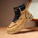 Kit Bota Militar Tática Masculina Kronvak em Couro Legítimo + BRINDES: Cinto, Carteira e Relógio