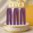 [PAGUE 2 LEVE 3] Calça Social Feminina Monna em Algodão Peruano e Seda Gelo (A Mais Quentinha de 2025!)