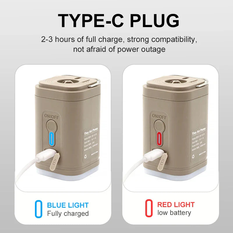 Inflador de colchão e Sacos de Dormir