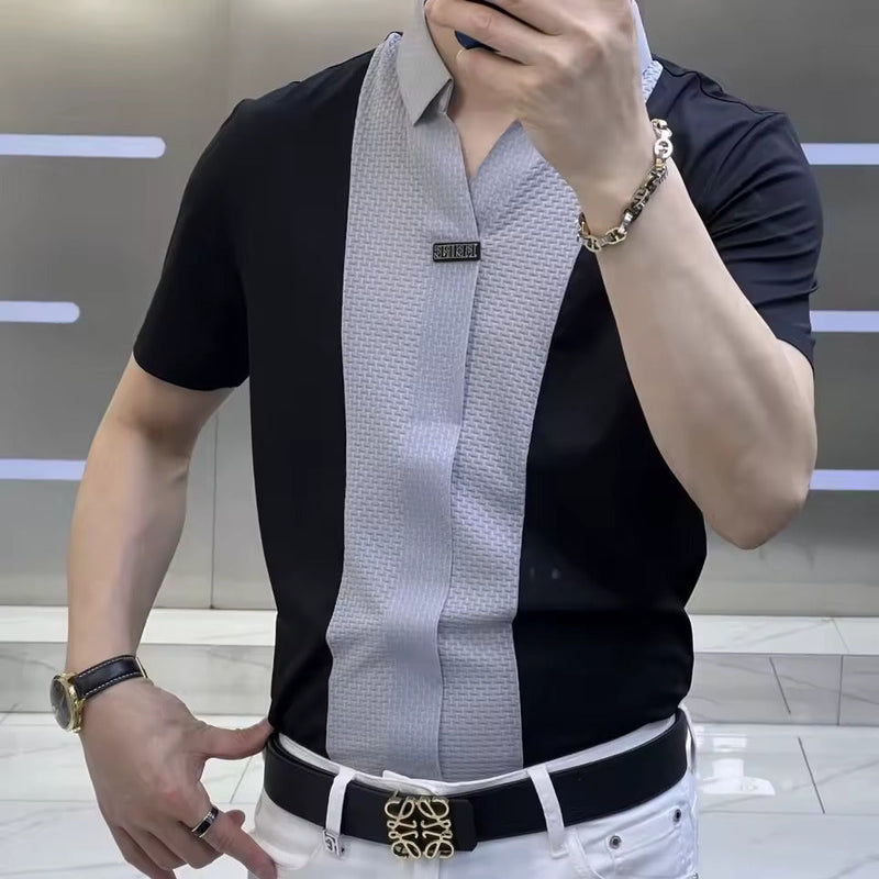 [PAGUE 3 LEVE 5] Camisa Polo Casual Versatto em Viscose, Seda Gelo e Elastano + Brindes: 3 Bermudas e Relógio