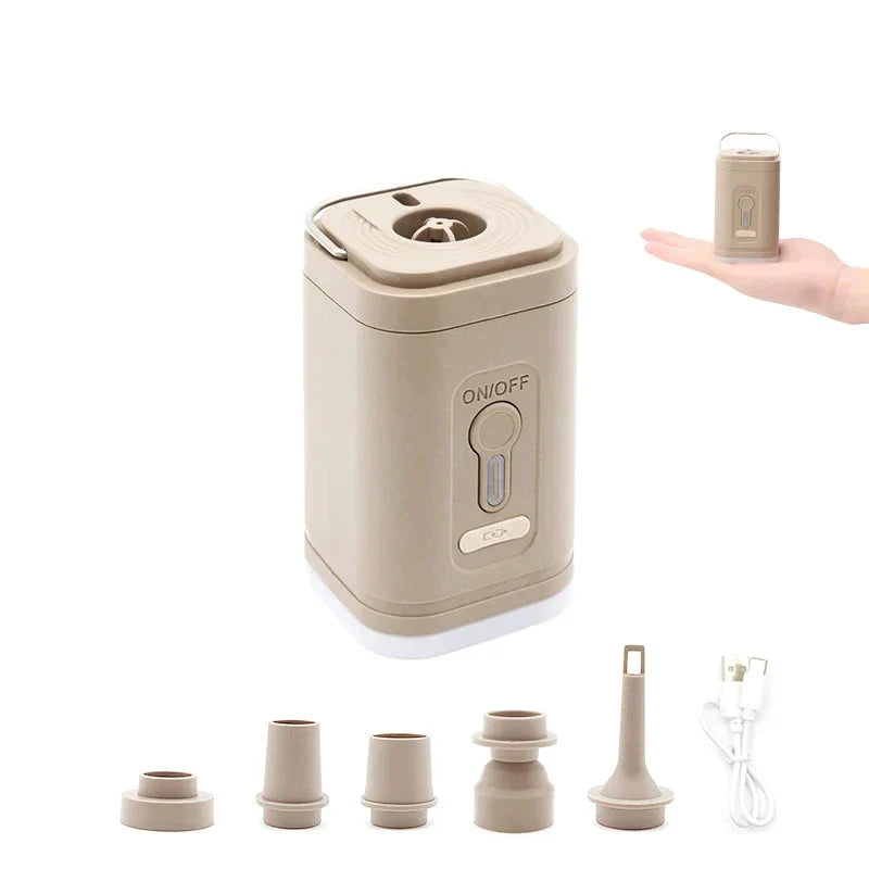 Inflador de colchão e Sacos de Dormir