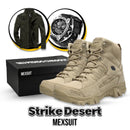 Kit Bota Tática Militar Strikeforce + 2 Brindes Táticos: Jaqueta Militar e Relógio Tático