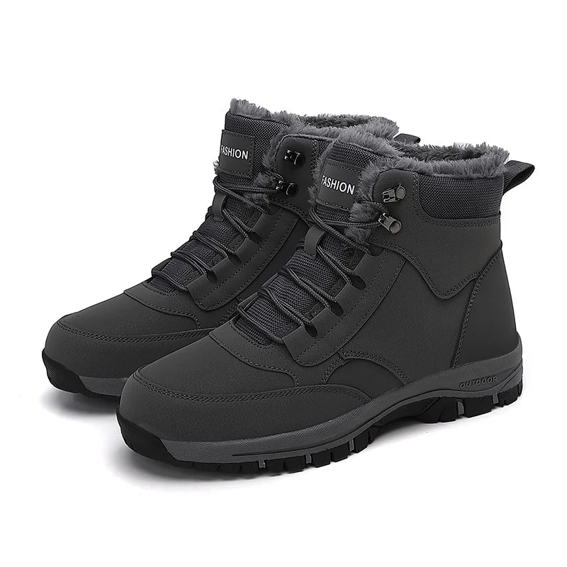 Bota Unissex de Inverno com Plataforma Forro e Design Impermeável – (Promoção de Inverno 2025)