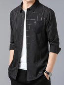 [PAGUE 3 LEVE 4] Camisa Manga Longa Casual Luthier em Seda Gelo e Poliéster