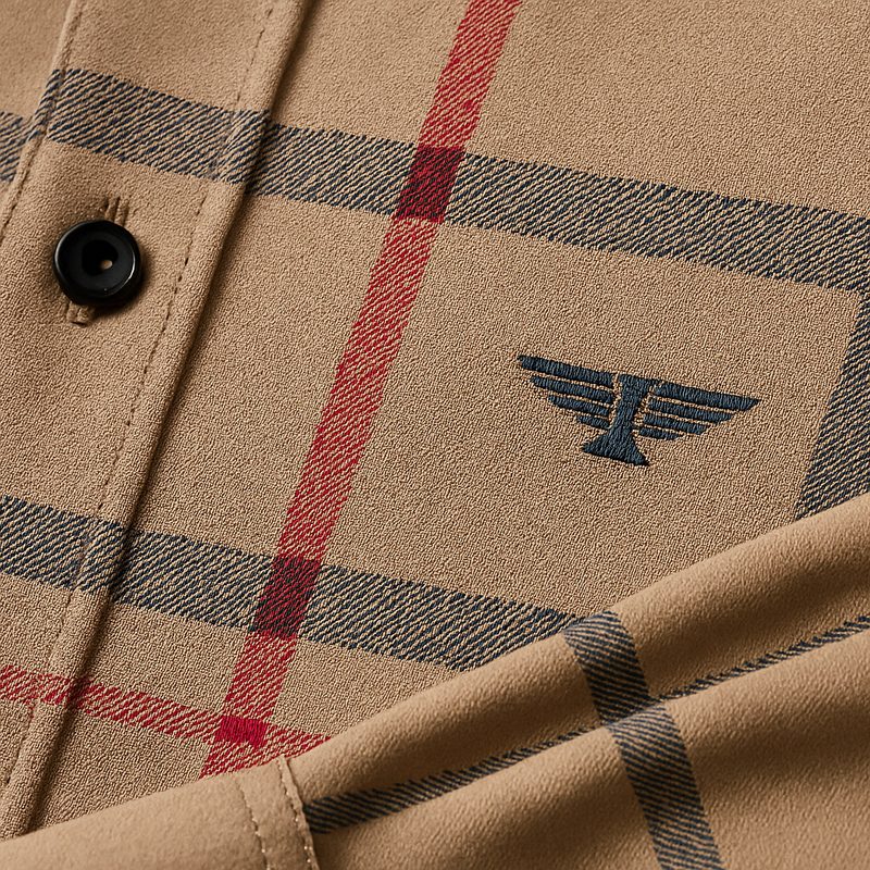 [PAGUE 3 LEVE 5] Kit Camisa Social Masculina Listrada Premium Luxden em Malha de Seda Gelo e Viscose + BRINDES: Cinto, Carteira e Relógio