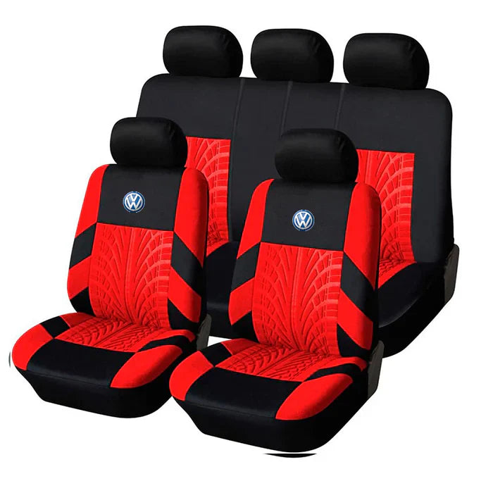 Kit Capa para Banco de Carro Universal JettaSport + 3 BRINDES: Capa Volante, Relógio e Adesivo